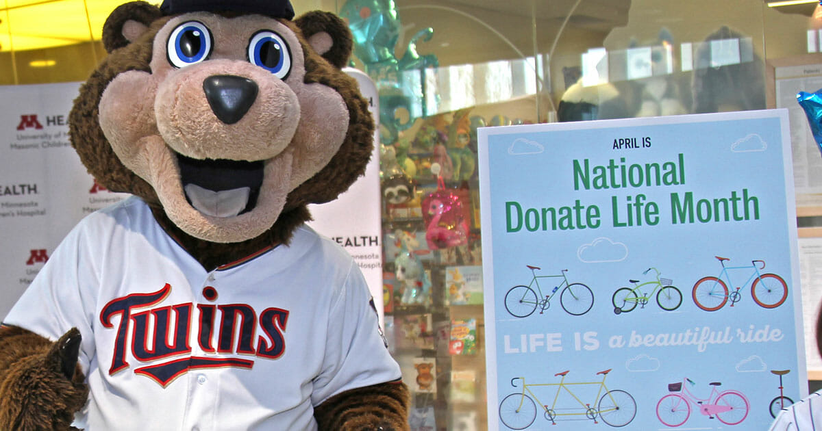 Minnesota Twins National Donate Life Month