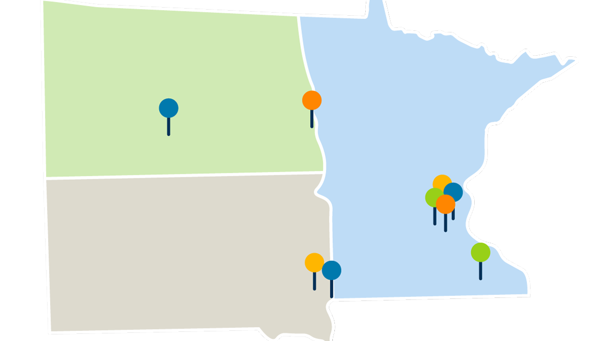 LifeSource Regional Transplant Centers Map