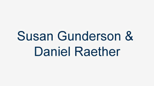 Susan Gunderson and Daniel Raether